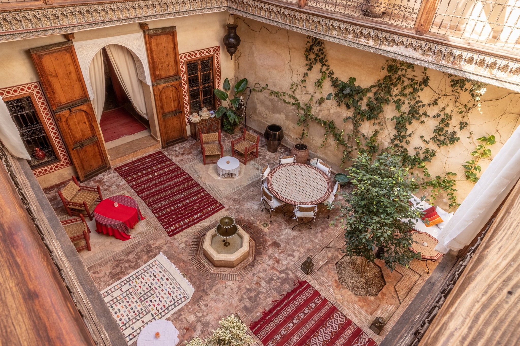Dar Damana courtyard from above